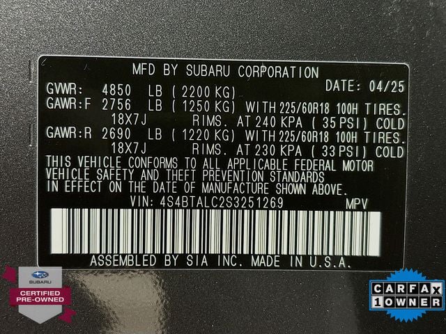 2025 Subaru Outback Onyx Edition