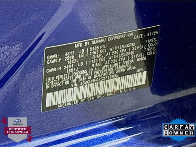 2025 Subaru Crosstrek Sport