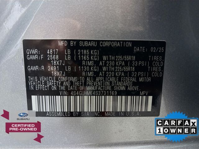 2025 Subaru Crosstrek Limited