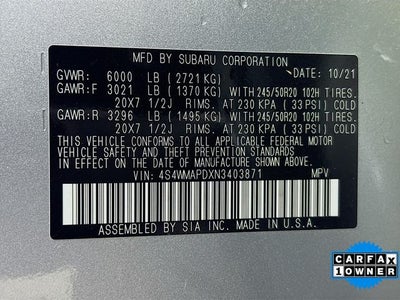 2022 Subaru Ascent Limited