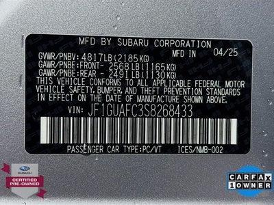 2025 Subaru Impreza Sport