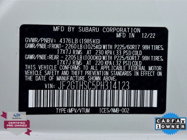 2023 Subaru Crosstrek Sport