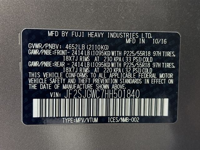 2017 Subaru Forester 2.0XT Touring