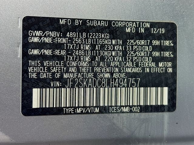 2020 Subaru Forester Base