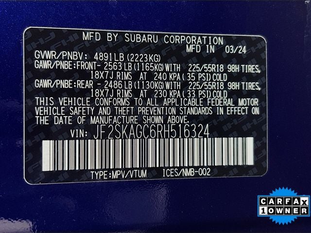 2024 Subaru Forester Sport