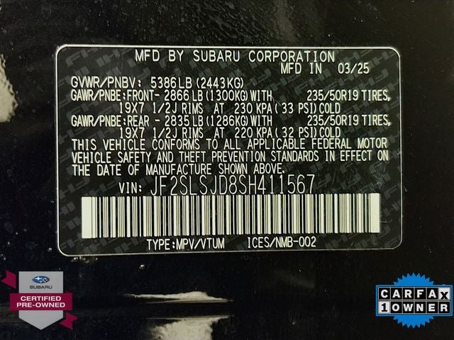 2025 Subaru Forester Hybrid Sport