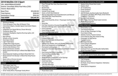 2018 Mazda Mazda CX-5 Sport