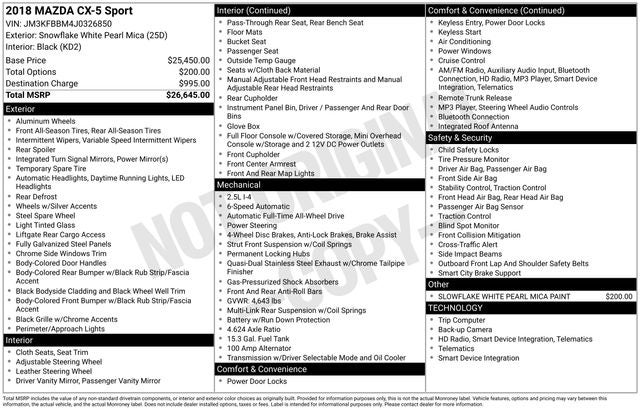 2018 Mazda Mazda CX-5 Sport