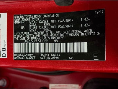 2018 Toyota 4Runner SR5