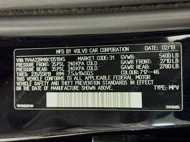 2019 Volvo XC60 T6 R-Design