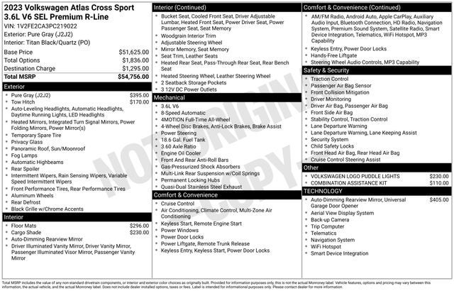 2023 Volkswagen Atlas Cross Sport 3.6L V6 SEL Premium R-Line