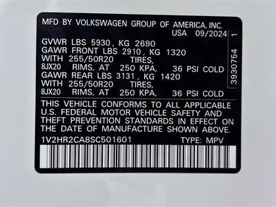 2025 Volkswagen Atlas 2.0T SE w/Technology