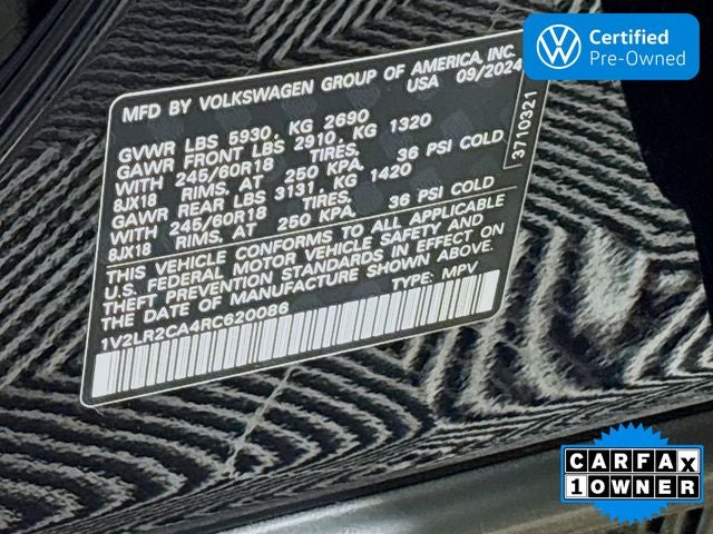 2024 Volkswagen Atlas 2.0T SE