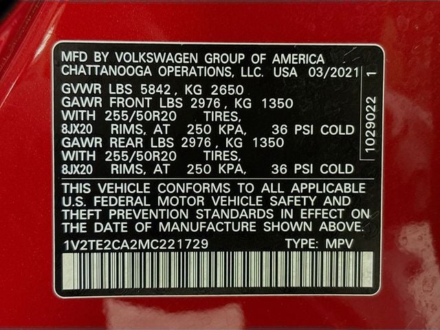 2021 Volkswagen Atlas Cross Sport 3.6L V6 SEL Premium