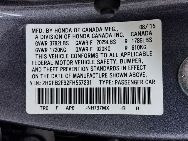 2015 Honda Civic EX-L