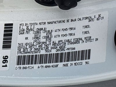 2019 Toyota Tacoma SR5 V6