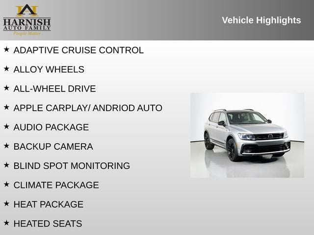 2021 Volkswagen Tiguan 2.0T SE R-Line Black