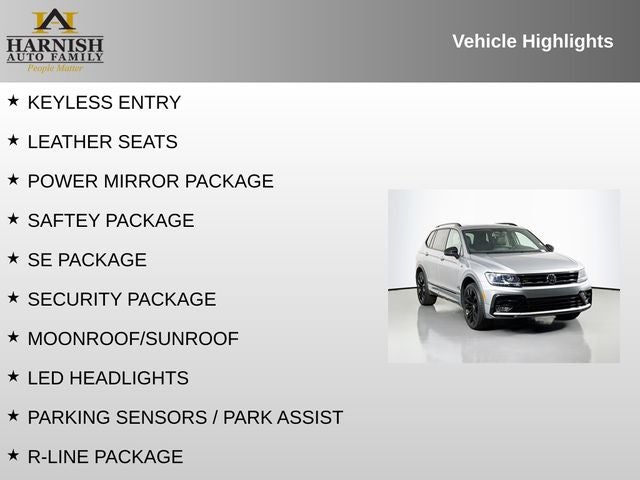 2021 Volkswagen Tiguan 2.0T SE R-Line Black