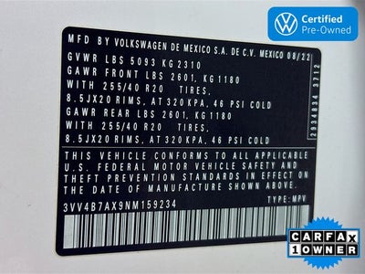 2022 Volkswagen Tiguan 2.0T SEL R-Line