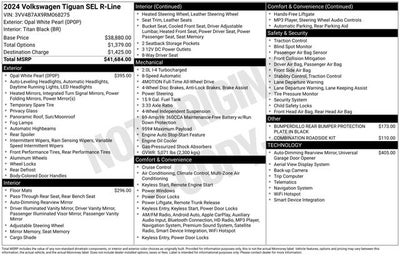 2024 Volkswagen Tiguan 2.0T SEL R-Line