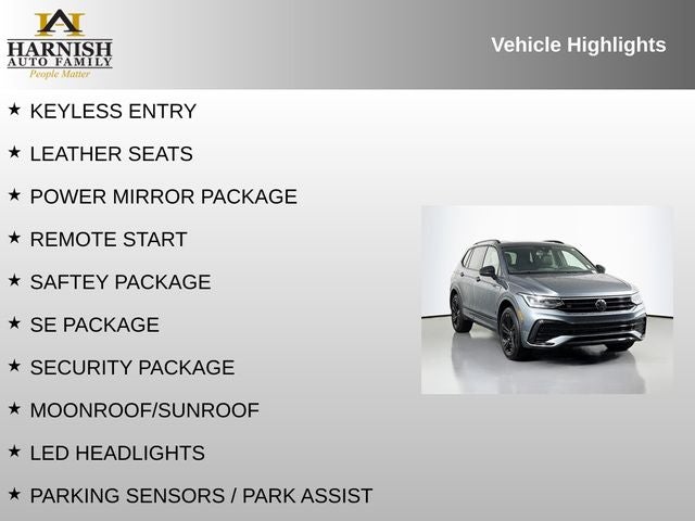 2024 Volkswagen Tiguan 2.0T SE R-Line Black