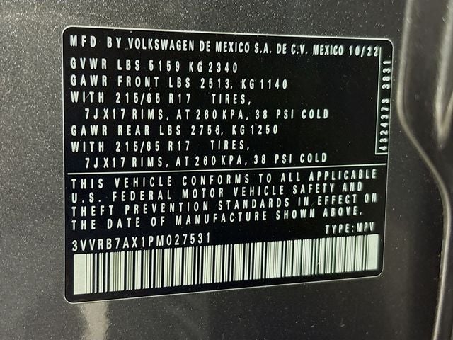 2023 Volkswagen Tiguan 2.0T S