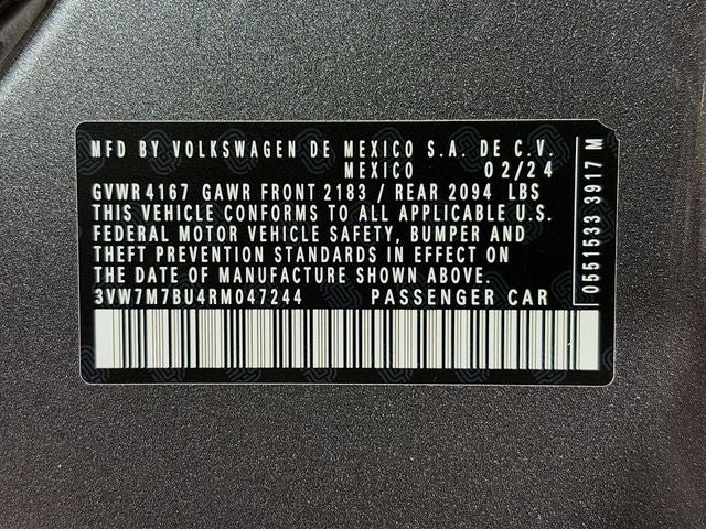 2024 Volkswagen Jetta 1.5T SE