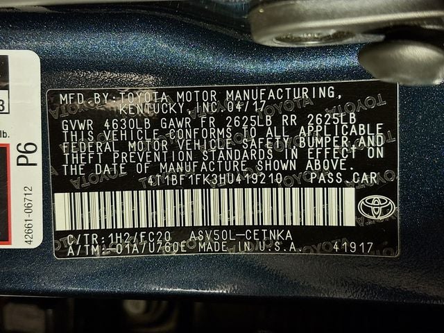 2017 Toyota Camry LE