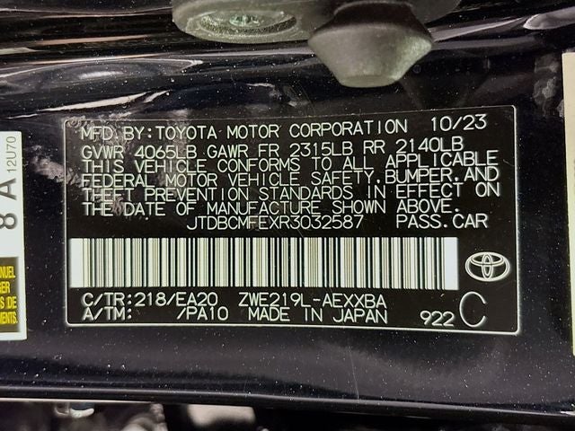 2024 Toyota Corolla Hybrid XLE