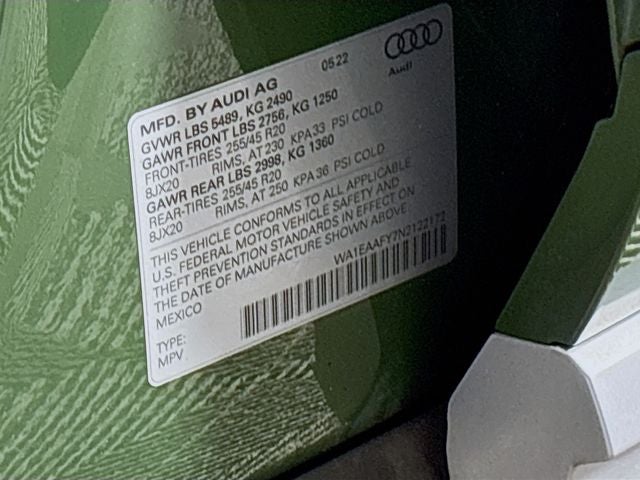 2022 Audi Q5 45 S line Premium quattro