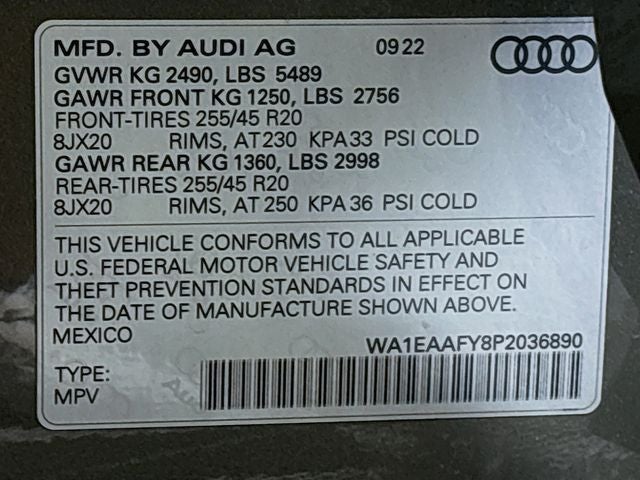 2023 Audi Q5 45 S line Premium quattro