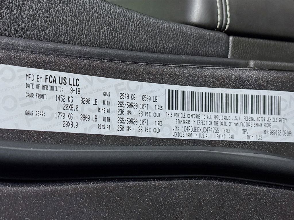 2018 Dodge Durango Citadel AWD