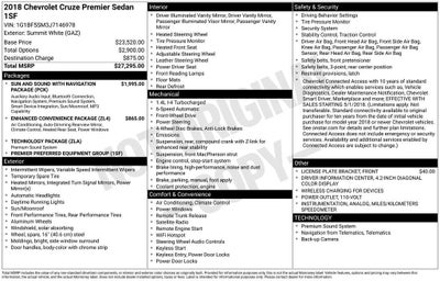2018 Chevrolet Cruze Premier