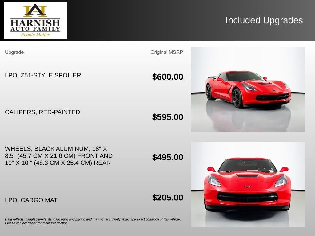 2016 Chevrolet Corvette Stingray 1LT