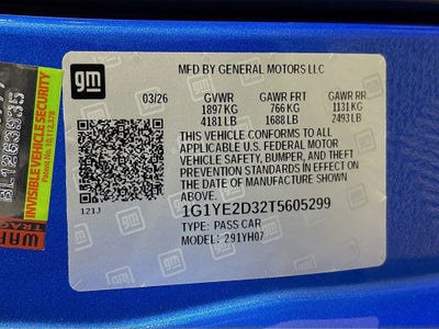 2026 Chevrolet Corvette Z06 2LZ