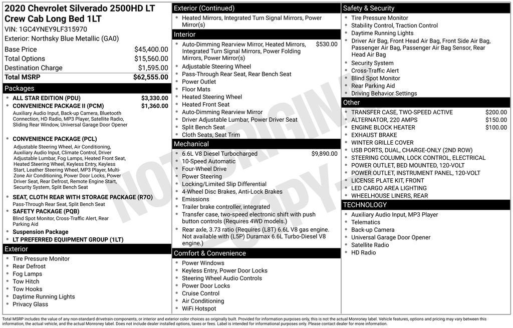 2020 Chevrolet Silverado 2500 HD LT