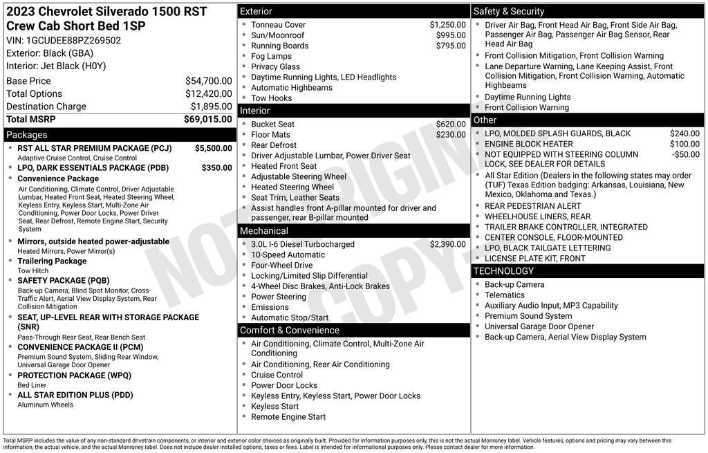 2023 Chevrolet Silverado 1500 RST