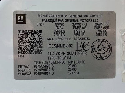 2018 Chevrolet Silverado 1500 Custom