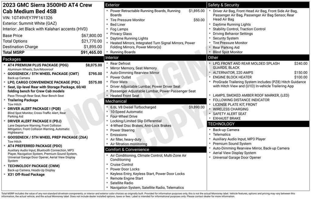 2023 GMC Sierra 3500 HD AT4