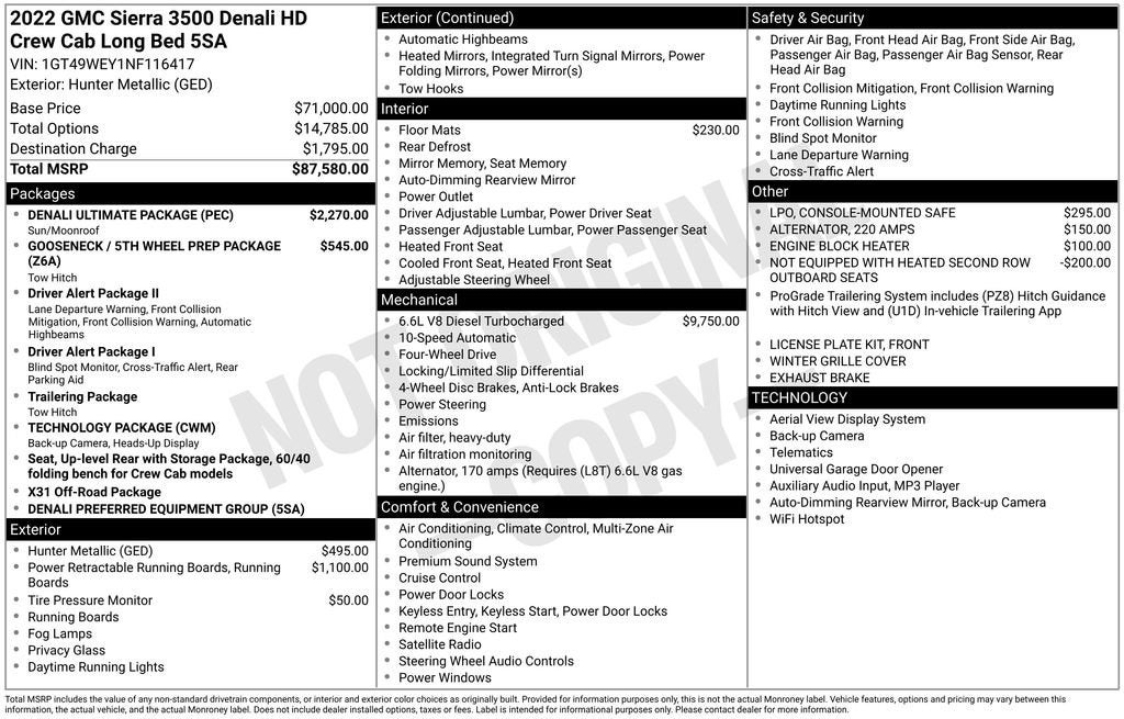 2022 GMC Sierra 3500 HD Denali