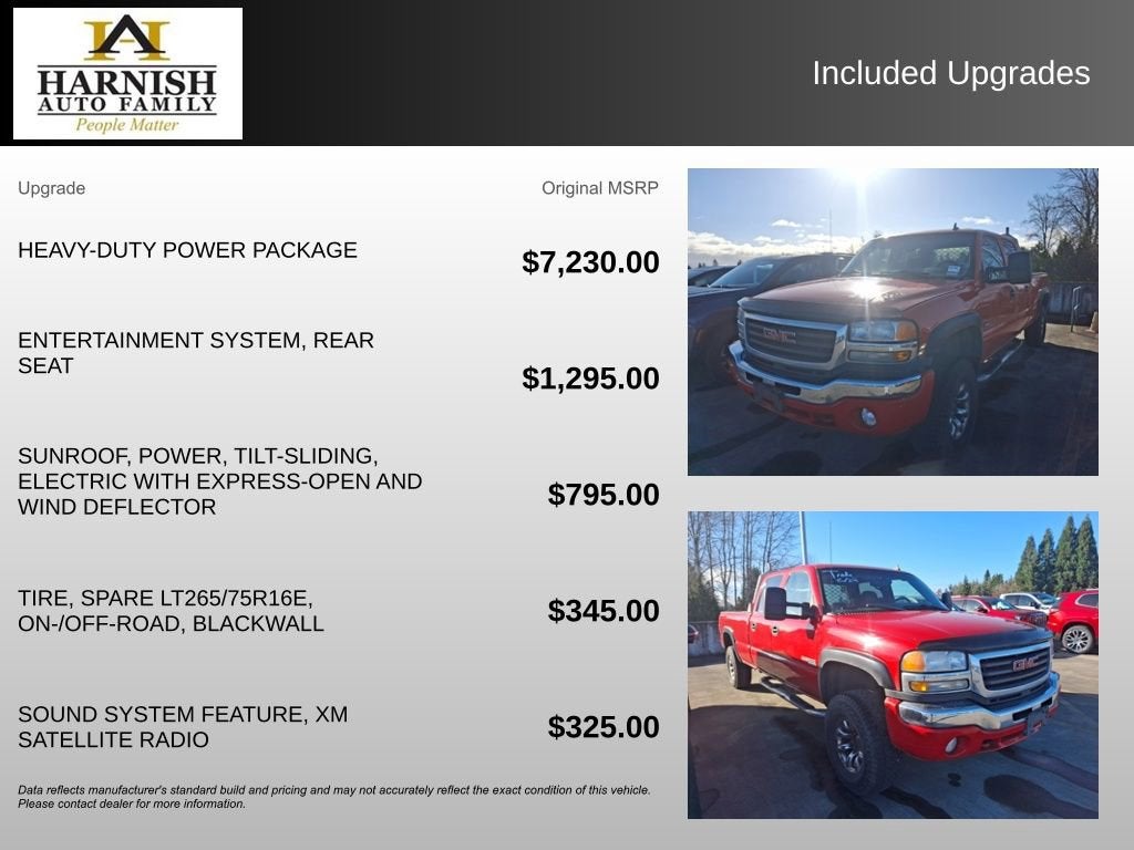 2006 GMC Sierra 3500 HD SRW SLE2