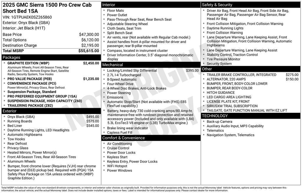 2025 GMC Sierra 1500 Pro