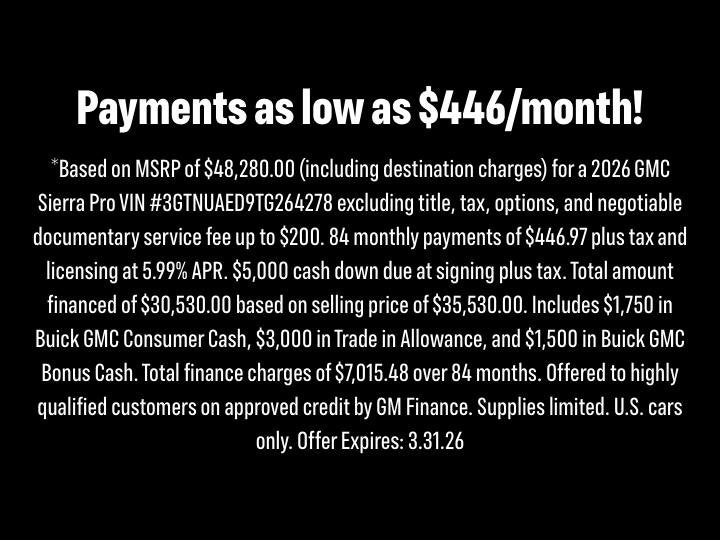 2026 GMC Sierra 1500 Elevation