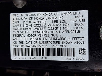 2018 Honda CR-V EX-L