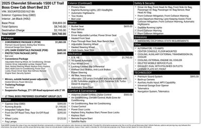 2025 Chevrolet Silverado 1500 LT Trail Boss