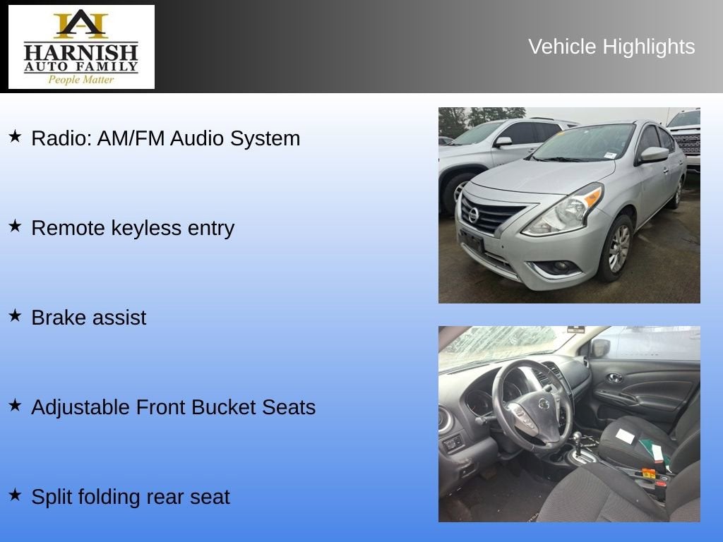 2018 Nissan Versa 1.6 SV