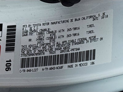 2019 Toyota Tacoma 4WD SR5