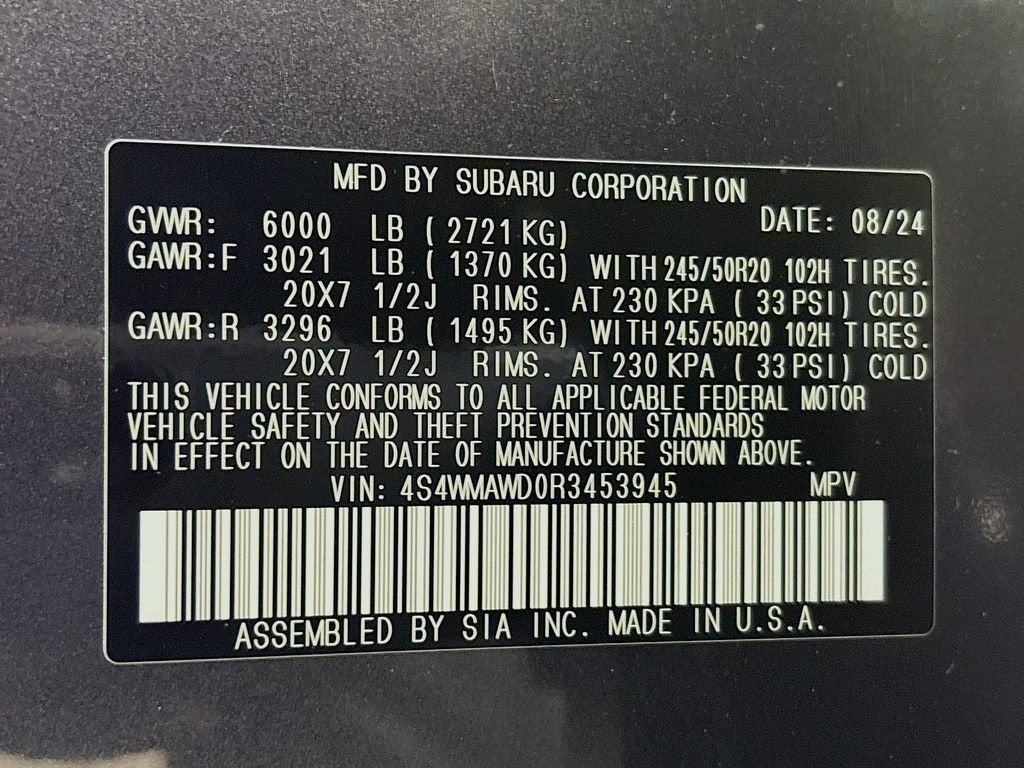 2024 Subaru Ascent Touring 7-Passenger