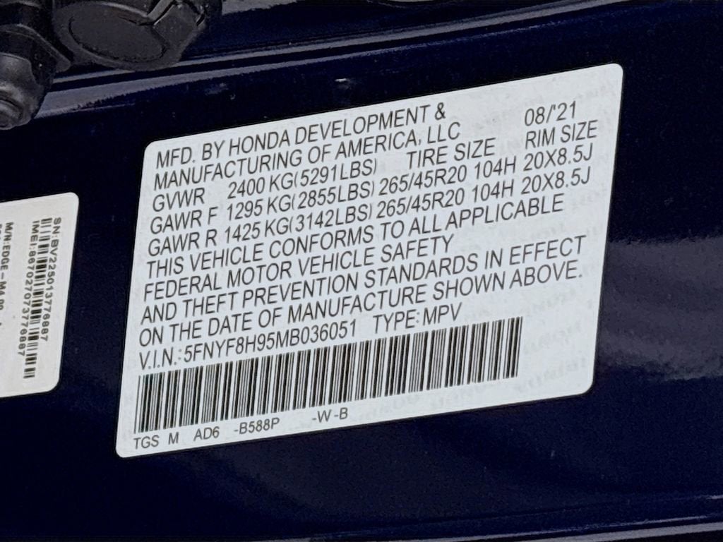 2021 Honda Passport AWD Touring