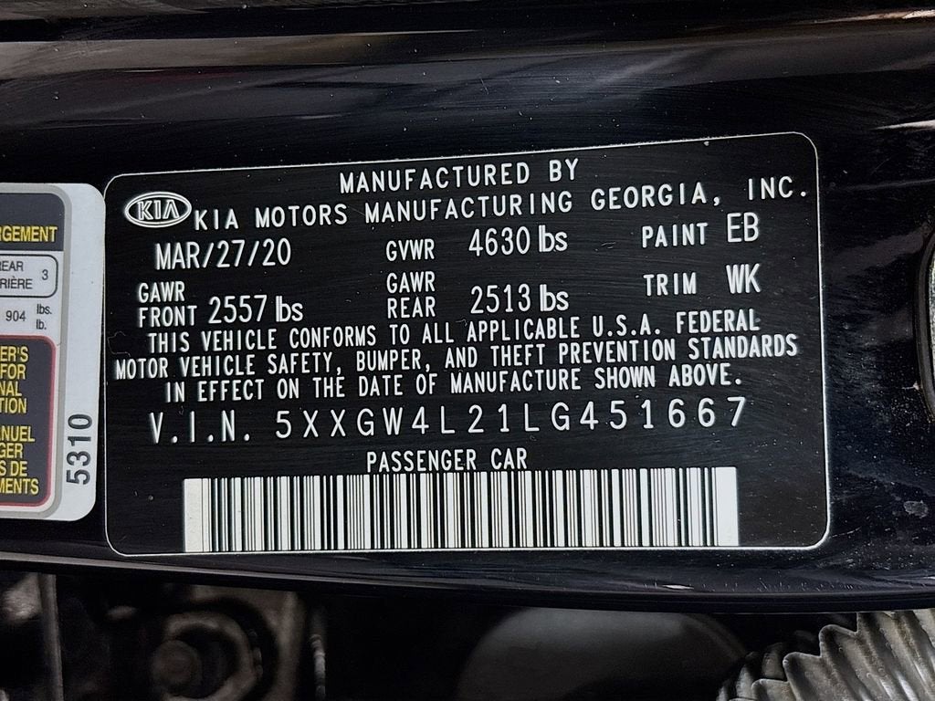 2020 Kia Optima SX Turbo